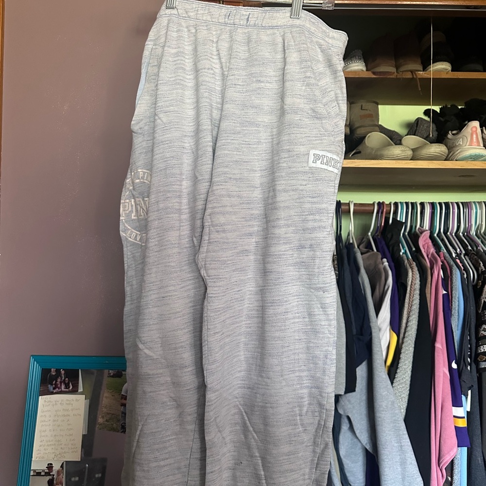 PINK Light purple Sweatpants with Logo